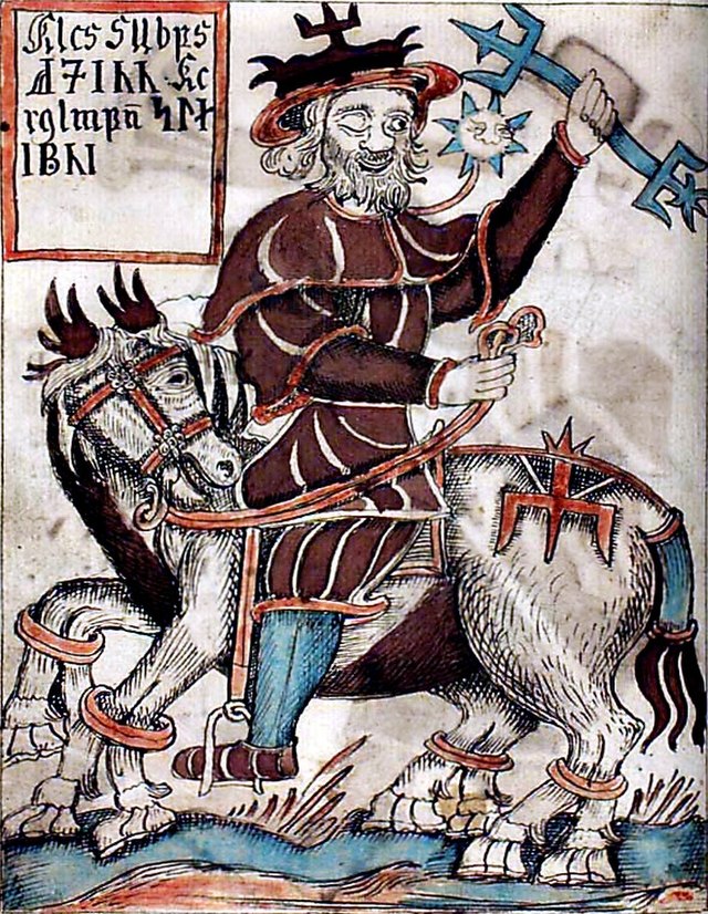 Odin rider på Sleipner